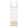 F-Tronic 7141161 Zählerfeld E16LDS 1-feldrig H=1050mm 2-eHZ lange Kabel mit DS E16LDS