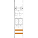 F-Tronic 7141211 Zählerfeld E16LDS-HSP H=1050mm...