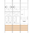 F-Tronic 7141225 Zählerfeld E16ER6DSR1B-HSP...