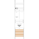 F-Tronic 7141408 Zählerfeld Z1B-16L-HSS 1-feldrig...