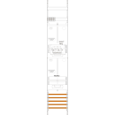 F-Tronic 7143466 Zählerfeld ZR6-16L-ZSK 1-feldrig...