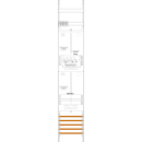 F-Tronic 7143466 Zählerfeld ZR6-16L-ZSK 1-feldrig...