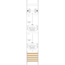 F-Tronic 7143507 Zählerfeld Z16L-ZSK-HSP 1-feldrig...