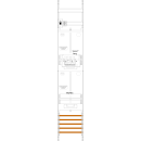 F-Tronic 7143566 Zählerfeld ZR6-16L-ZSK-HSS...