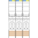 F-Tronic 7143168 Zählerfeld E319DS 3-feldrig...
