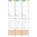 F-Tronic 7143153 Zählerfeld E343DS 3-feldrig...