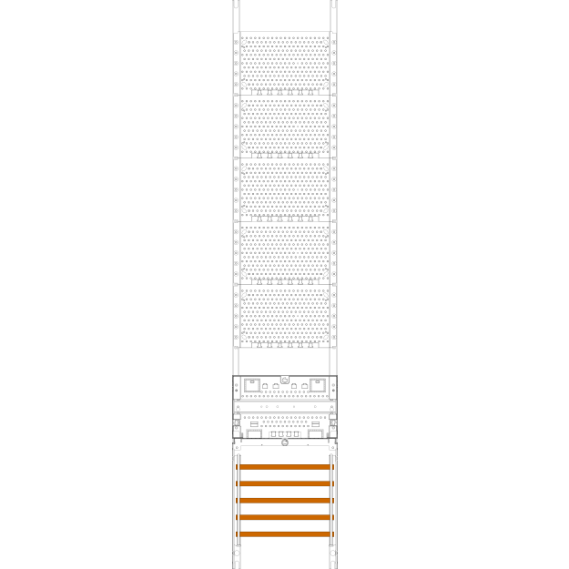 F-Tronic 7143666 Kommunikationsfeld KX9RFZS 1-feldrig H=1350mm RfZ-Platz SaS 5-polig