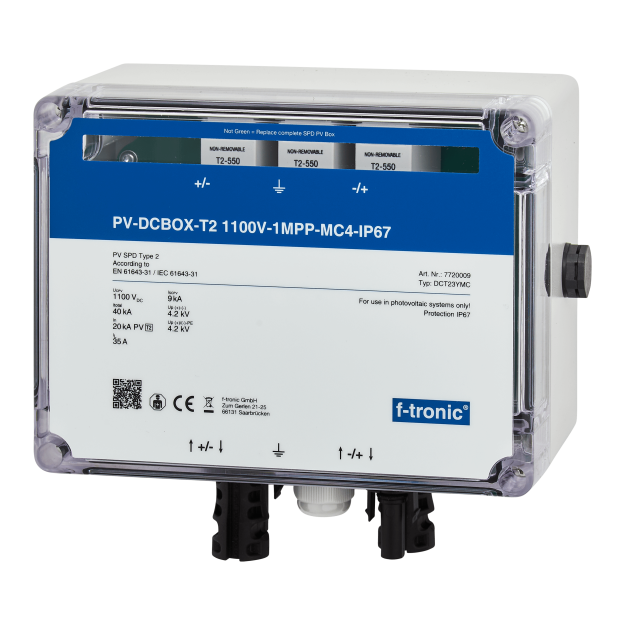 F-Tronic 7720009 PV-DCBOX-T2 1100V-1MPP MC4-IP67 DCT23YMC
