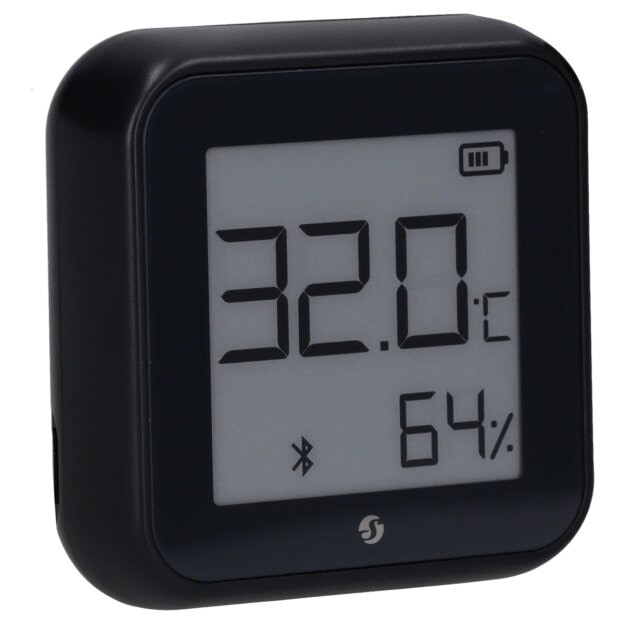 Shelly Temperatur- und Feuchtigkeitssensor WiFi Bluetooth H&T GEN3 BLACK Schwarz WLAN