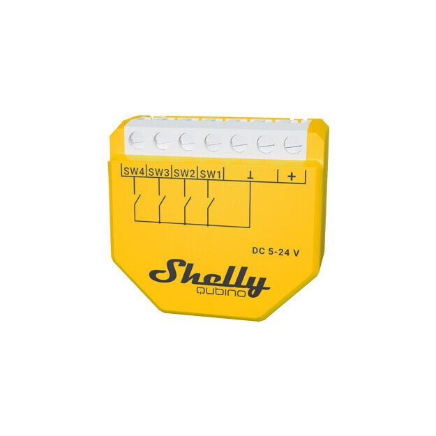 Shelly Schaltmodul 5-25V DC 4 Eingänge Z-Wave WAVE I4 DC