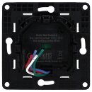 Shelly Wandschalter 4fach ohne Rahmen WALL SWITCH 4 BLACK Schwarz