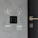 Shelly Wandschlalter 4fach ohne Rahmen WALL SWITCH 4...