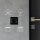 Shelly Wandschlalter 4fach ohne Rahmen WALL SWITCH 4 BLACK Schwarz