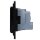 Shelly Wandsteckdose WALL SOCKET EU Schwarz Steckdose