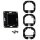Shelly Wandschalter 1fach ohne Rahmen WALL SWITCH 1 BLACK Schwarz