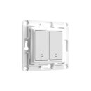 Shelly Wandschalter 2fach ohne Rahmen WALL SWITCH 2 WHITE...