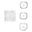 Shelly Wandschalter 2fach ohne Rahmen WALL SWITCH 2 WHITE...