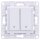 Shelly Wandschalter 2fach ohne Rahmen WALL SWITCH 2 WHITE Weiß