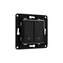 Shelly Wandschalter 2fach ohne Rahmen WALL SWITCH 2 BLACK...