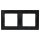 Shelly Rahmen 2fach WALL FRAME 2 BLACK Schwarz