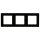 Shelly Rahmen 3fach WALL FRAME 3 BLACK Schwarz