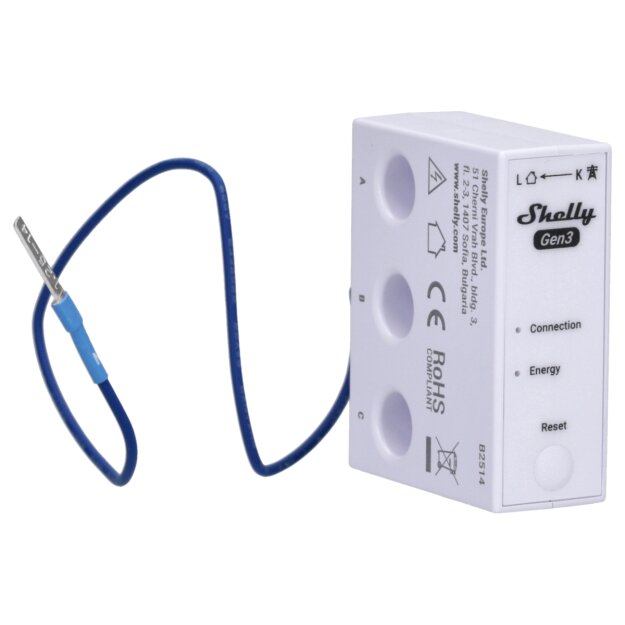 Shelly Energiemesser 3-phasig WiFi Bluetooth 3EM-63T GEN3 WLAN  • induktiv messend