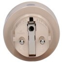 Shelly Intelligente Steckdose mit Energiemessung IP44 WLAN Bluetooth OUTDOOR PLUG S GEN3 Mokka – Wi-Fi - Schaltbare Steckdose