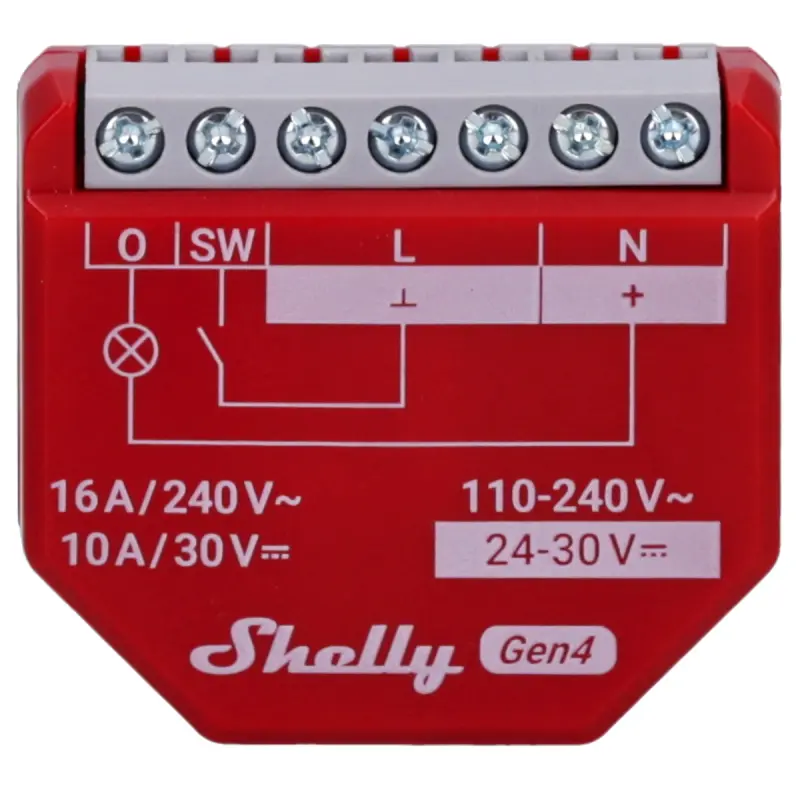 Shelly Plus 1PM Gen4 – Energieüberwachung für fest angeschlossene Geräte