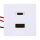Shelly USB Ladegerät für Ständer für Wandpaneel USB CHARGER WHITE Weiß