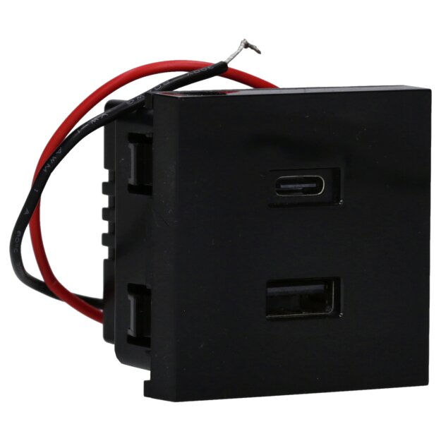 Shelly USB Ladegerät für Ständer für Wandpaneel USB CHARGER BLACK Schwarz