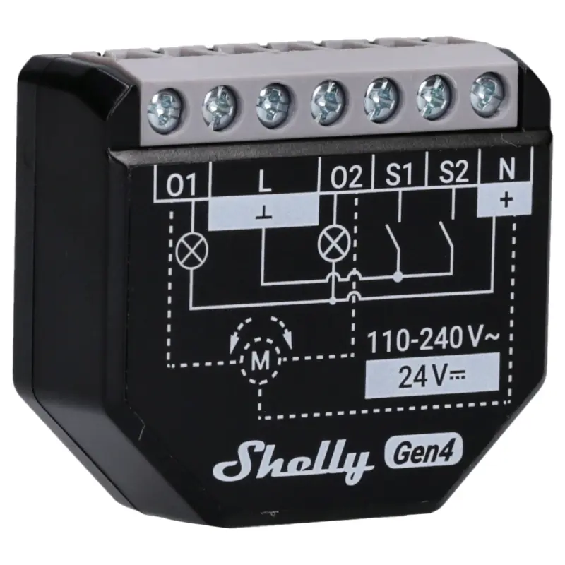 Shelly 2PM Gen4 für smarte Rollladen Markisen und Jalousiesteuerung