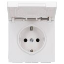 Jung LS1521KLWWM Schuko Steckdose m. Klappdeckel...