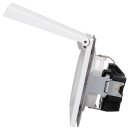 Jung LS1521KLWWM Schuko Steckdose m. Klappdeckel (Duroplast) Schneeweiß Matt Serie LS (10er)
