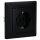 Busch-Jaeger Busch-balance SI Steckdose-Komplett-Set: 20 EUC-915 Steckdose + 1721-915 1-fach Rahmen Schwarz Matt