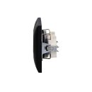 Busch-Jaeger Busch-balance SI Set: 2x 20 EUCB-915 Steckdose mit ehr. Berührungsschutz + 1722-915 2-fach Rahmen Schwarz Matt