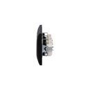 Busch-Jaeger Busch-balance SI Set: 3x 20 EUC-915 Steckdose + 1723-915 3-fach Rahmen Schwarz Matt