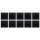 Busch-Jaeger Busch-balance SI 10x Komplettset: 20 EUC-915 Steckdose + 1721-915 1-fach Rahmen Schwarz Matt