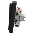 JUNG Serie LS Komplett-Set Graphitschwarz Matt: 505U Wippschalter Serien + LS995SWM Wippe + LS981SWM Rahmen 1fach