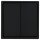 JUNG Serie LS Komplett-Set Graphitschwarz Matt: 505U Wippschalter Serien + LS995SWM Wippe + LS981SWM Rahmen 1fach