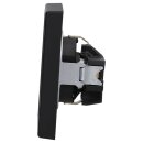 JUNG Serie LS Komplett-Set Graphitschwarz Matt: LS1520KISWM SCHUKO Steckdose mit Berührungsschutz + LS981SWM Rahmen 1fach