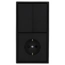 JUNG Serie LS Komplett-Set Graphitschwarz Matt: 505U...