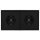 JUNG Serie LS Komplett-Set Graphitschwarz Matt: 2x LS1520SWM SCHUKO Steckdose + LS982SWM Rahmen 2fach