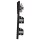 JUNG Serie LS Komplett-Set Graphitschwarz Matt: 506U Wippschalter Universal + 2x LS1520SWM SCHUKO Steckdose + LS990SWM Wippe + LS983SWM Rahmen 3fach