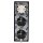 JUNG Serie LS Komplett-Set Graphitschwarz Matt: 506U Wippschalter Universal + 2x LS1520SWM SCHUKO Steckdose + LS990SWM Wippe + LS983SWM Rahmen 3fach