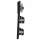 JUNG Serie LS Komplett-Set Graphitschwarz Matt: 506U Wippschalter Universal + 2x LS1520KISWM SCHUKO Steckdose mit Berührungsschutz + LS990SWM Wippe + LS983SWM Rahmen 3fach
