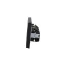 JUNG Serie LS Komplett-Set Graphitschwarz Matt: 3x LS1520SWM SCHUKO Steckdose + LS983SWM Rahmen 3fach