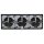 JUNG Serie LS Komplett-Set Graphitschwarz Matt: 3x LS1520SWM SCHUKO Steckdose + LS983SWM Rahmen 3fach