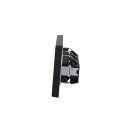 JUNG Serie LS Komplett-Set Graphitschwarz Matt: 3x LS1520KISWM SCHUKO Steckdose mit Berührungsschutz + LS983SWM Rahmen 3fach