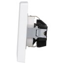 JUNG Serie LS Komplett-Set Schneeweiß Matt: LS1520KIWWM SCHUKO Steckdose mit Berührungsschutz + LS981WWM Rahmen 1fach