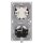 JUNG Serie LS Komplett-Set Schneeweiß Matt: 506U Wippschalter Universal + LS1520WWM SCHUKO Steckdose + LS990WWM Wippe + LS982WWM Rahmen 2fach